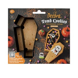 Decora, 0255229 Bara Cookie Cutter Ideal for 3D Coffin Made in Italy Original Design Dough Cutter Size 13 x 7 x 2.2 cm