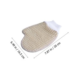 BIUDECO 1 Set Bath Sponge with Back Rubbing Strap Exfoliating Loofah Gloves Soft Sponge for Smooth Skin Essential Household Bath Supply for Daily Use