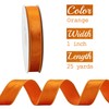 MEEDEE Orange Velvet Ribbon 1 Inch Velvet Wired Ribbon 25