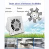ACEDUROBLA 4'' Wall-Mounted Exhaust Fan, Small Bathroom Metal Iron Ventilation