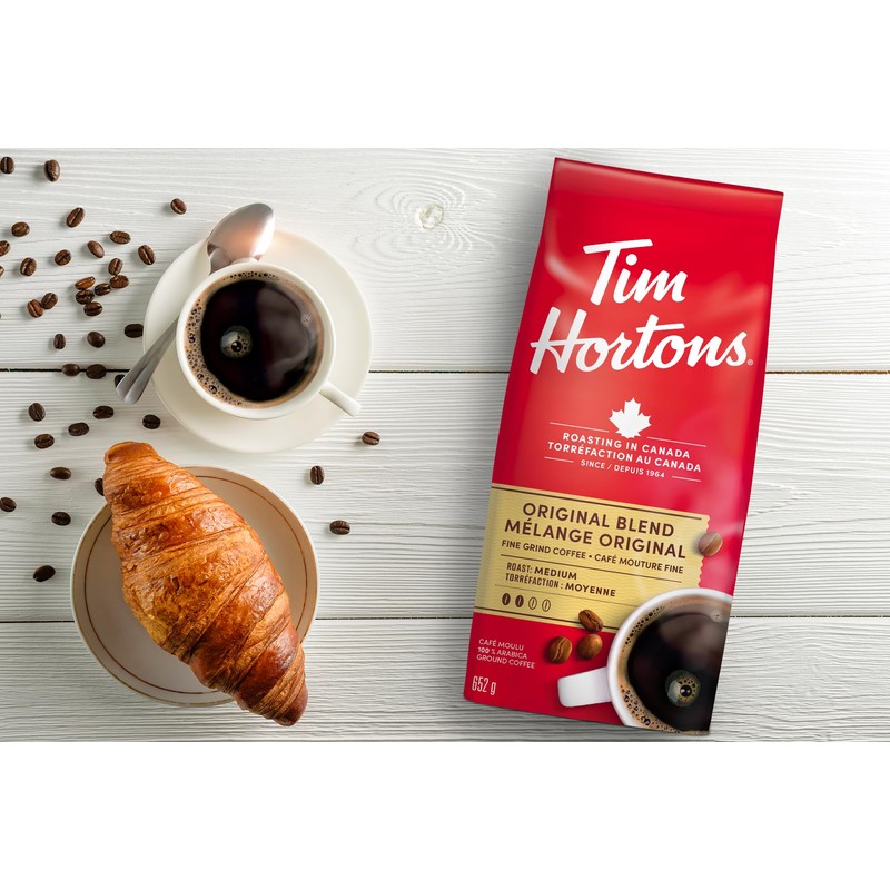 Tim Hortons Original Blend, Fine Grind Coffee, Medium Roast, Made