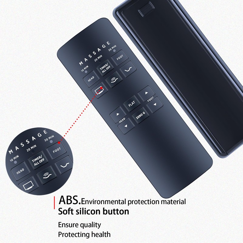 ZWP RF258B Replacement Remote Control fit for Serta Motion Perfect