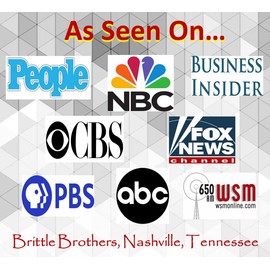 Brittle Brothers Pecan Brittle - 8 oz. Box : Voted #1-4x’s more Nuts - Gift Pack Cashew Pecan Bacon Corporate Christmas Mother Father Chocolate