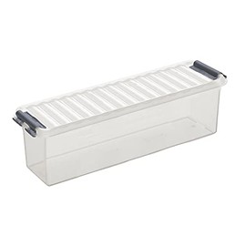 Sunware Q-Line Storage Box, Transparent Metallic, One Size