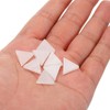 QUARKZMAN 200 g Glass Mosaic Triangle 14 mm White Glass