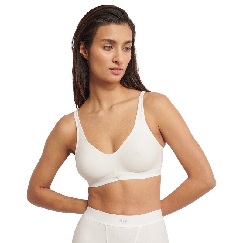 Sloggi Women's Ever Ease Soft Bra, Silk White