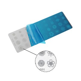 13 Pieces Nail Art Punch Plates with Scraper Leaves Flowers Animals Pattern Manicure Template Tools for Nails Decoration Professional DIY Salon
