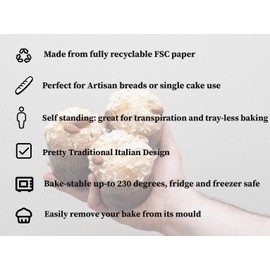 100 Bakery Direct Individual panettone Moulds