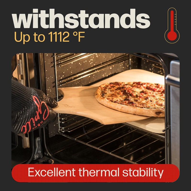 HANS GRILL PIZZA STONE | Rectangular Pizza Stone For Oven