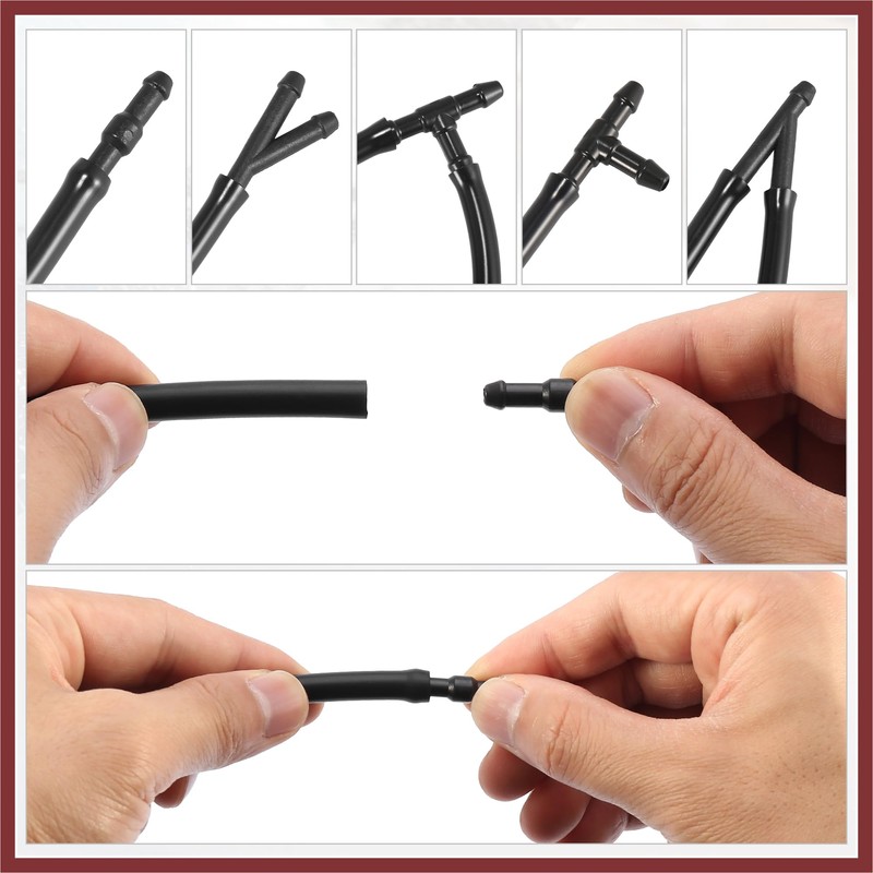 HEROFFIX Front Windshield Washer Nozzle Sprayer Kit for Nissan Frontier