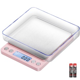 Fuzion Digital Scale .01 Gram Accuracy, 500g Mini Food Scales for Small Jewelry, Gold, Herb, Spice - Weight Gram and Oz
