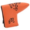 Golf Putter Headcover Orange Sailor's Hat Pattern PU Waterproof Surface