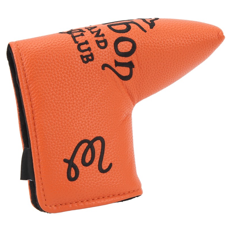 Golf Putter Headcover Orange Sailor's Hat Pattern PU Waterproof Surface