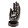 Hamsa Hand Ceramic Backflow Cone Incense Burner Holder Yoga