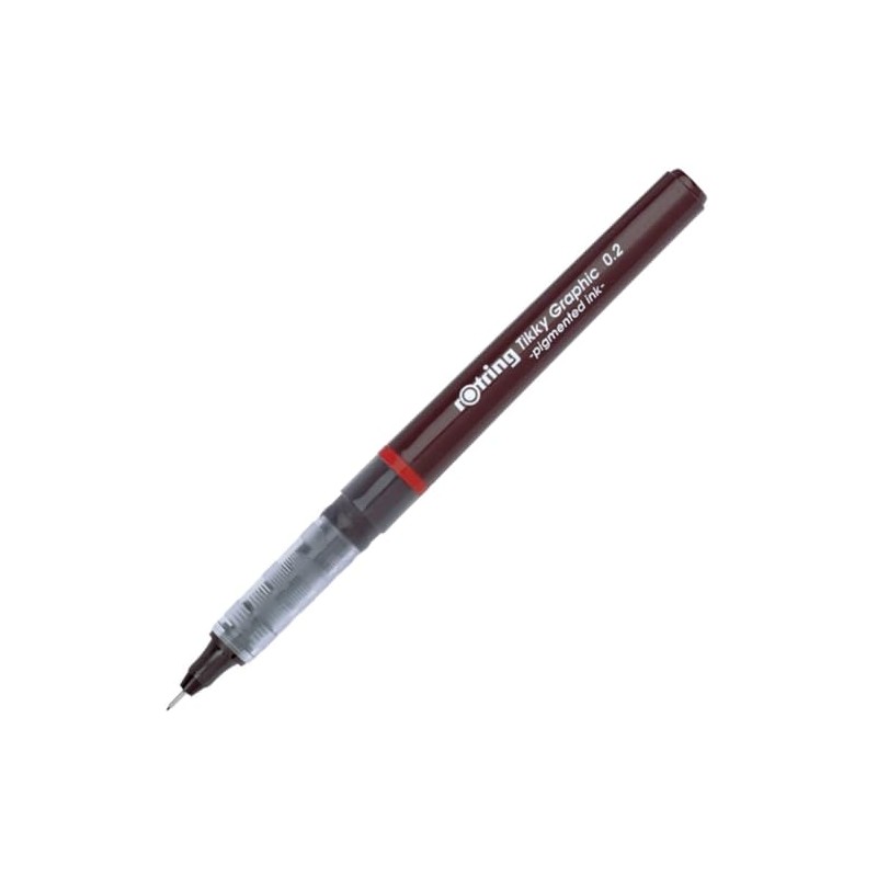 rOtring Tikky Graphic Fine Liner Pen 0.20mm, 2 Count -