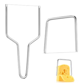 2 PCS Cheese Slicer with Wire Cheese Cutter Stainless Steel Cheese Slicer Wire Cheese Slicer Kit for Kitchen Block Cheese and Butter Slicer Tool (Y Type & U Type)
