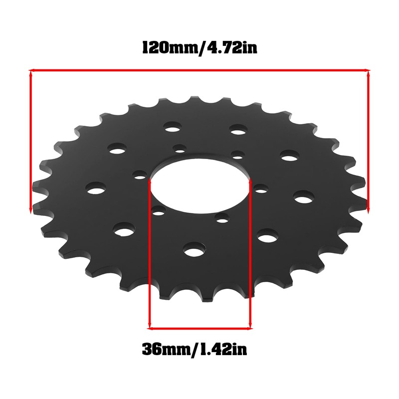 eMagTech Pack of 2 28T Bicycle Fixed Chain Wheel Fixed