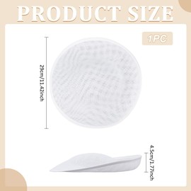 FINGERINSPIRE Millinery Hat Base 11.4x1.7inch Linen Mini Hat Fascinator Base White Hat Base Fascinator Base Millinery Women Hat Making Craft Material Supply for DIY Party Wedding Church Hat