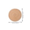 MAGICLULU 1set Round Table Coasters Handmade Thickened Insulation Pads Creative