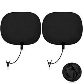 2 Pcs Laptop Sun Shade, Laptop Visor for Working Outside Flexible and Adjustable Clips Shade Cover for Laptop Computers Beach Chairs, Pets and Strollers