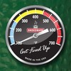 SmokeWare Temperature Gauge – 3-inch Face, 0-700°F Range, Multi-Color Black,