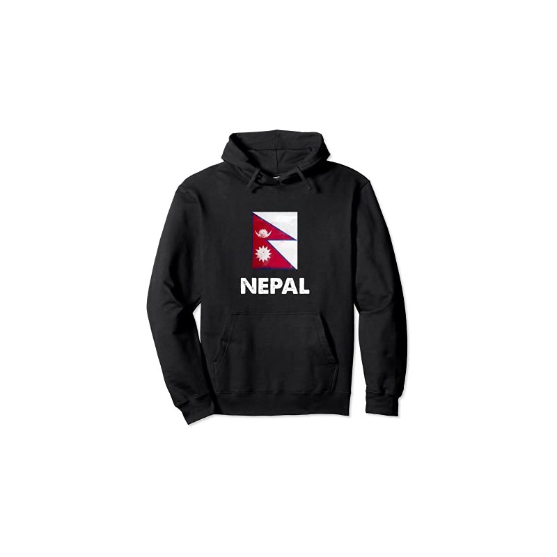 Nepalese Nepal Flag Pullover Hoodie