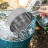 Hemobllo Stainless Steel Water Ladle Thickened Cooking Scoop with Long