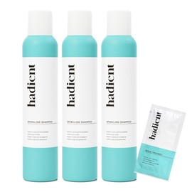 Hadient Sparkling Shampoo, 7.1 oz (200 g), Free Sample Included, Set of 3