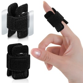 EDNYZAKRN 2Pcs Pinky Splint, Trigger Finger Splint, Universal Finger Brace Fit for Men and Women, Ajustable 2 Metal Bar for Index Finger, Middle Finger, Ring Finger