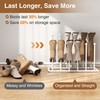 pickpiff Free Standing Shoe Racks - White Metal Boot Rack