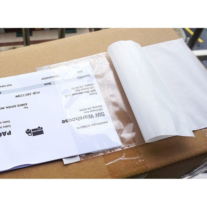 (300 Pcs) Premium 6''x10'' Packing List Envelope, Tailored Size for