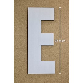 Large White Cardboard Letters | Large White Cardboard Numbers | Choose Your own Letters and Numbers | Paintable Letters | Giant Letters | Craft Letters (23 Inch)