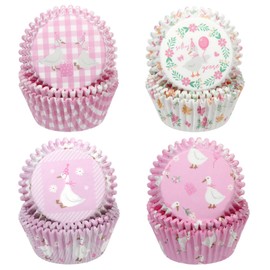 Glavatrix Silly Goose Cupcake Liners, 200 PCS Standard Baking Cups, Pink