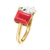 Ross-Simons 2.70 Carat Ruby and 1.70 Carat White Topaz Toi