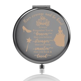 FUSTMW Princess Gifts Mirror Have Courage and Be Kind Gift for Movie Lover Princess Compact Mirror for Girls Women (Princess mirror)