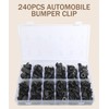 bylikeho 240 Pcs Automotive Clips,Car Retainer Clips,Car Accessories Bumper Clips