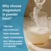 Naturebell Magnesium Glycinate Powder 500Mg, 1Lb Peach Mango Flavor