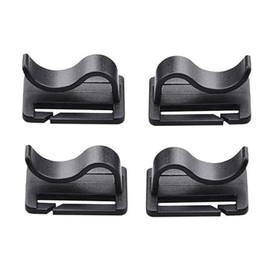 4Pcs Black Water Bladder Tube Clips for Hydration Pack,Universal Hydration Pack Water Bladder Bag Beverage Tube Clip Outdoor Backpack Water Bladder Hose Hose Clip,Camping and Hiking Accessories