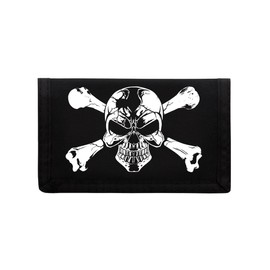 Grindstore Skull & Crossbones Black Ripper Wallet