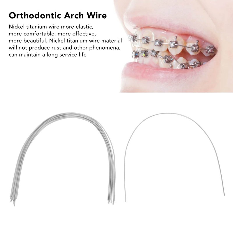 50PCS 0.017x0.022in Nickel Titanium Ortho Orthodontic Arch Wire Dental Wire