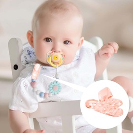 PAVIKE One-Touch Clip (Pink/10 Pieces), Teething Clip, Universal Clip, Plastic, Clear, Fixing Clip, Hat Clip, Fall Prevention, Cord Adjustment, Multi-functional, Craft Supplies, DIY Arrangement,