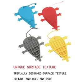 alwaysig Silicona Tope de Puerta Borde de la Puerta, Soporte de Puerta Paradas Antideslizante para Seguridad de los niños con Forma de cuña tapón, Protectores de Dedo para Casa Oficina(4 Colores)