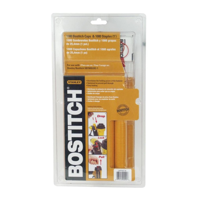 BOSTITCH Caps And Staples (CAPPAK-1M)