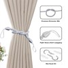 Lollanda 4Pcs Rope Curtain Tiebacks, Drape Tie Backs for Curtain,