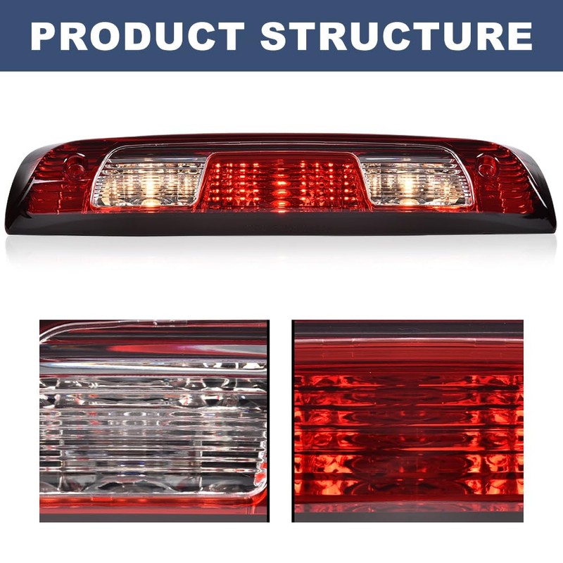 PIT66 Rear High Mount 3rd Third Brake light Compatible With