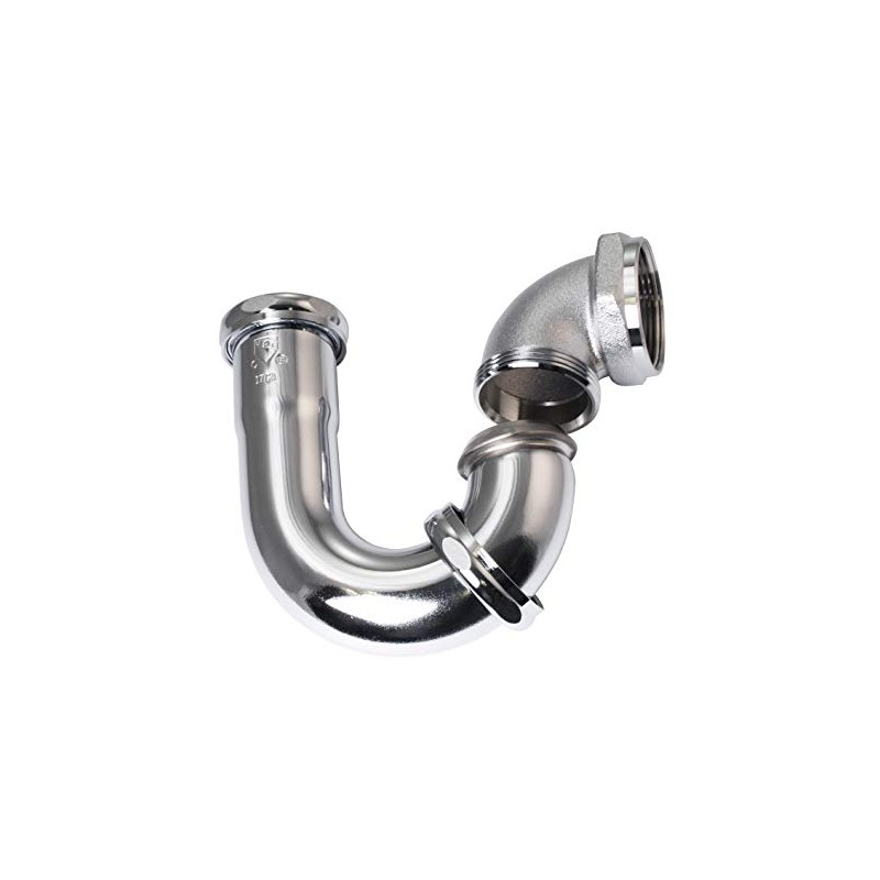 Westbrass D402LA-26 1-1/2" Brass LA Code P-Trap, Polished Chrome