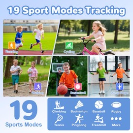 Kids Smart Watch for Boys Girls, Smart Watch for Kids with 19 Sports Modes Pedometer 14 Learning Games Alarm Clock Calculator 12/24 hr Educational Gifts Toys for Ages 4-12 Blue