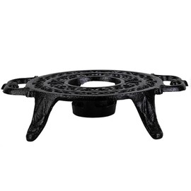 9 Inches Cast Iron Teapot Warmer Dish Cups Trivet,Round-Shaped Double Eared Design with Tealight Holder - Heavy Duty & Decorative Candle Holder Stands for Heat Food Coffee Milk or Tea