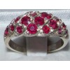 925 Sterling Silver Natural Ruby Womens Promise Ring - Size