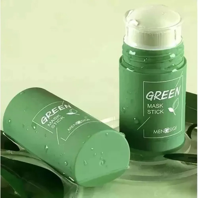 Mascarilla Facial Verde Para Limpiar La Piel Y Eliminar Los